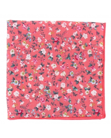 Pochette Costume Fleurs Noire Grise et Rose