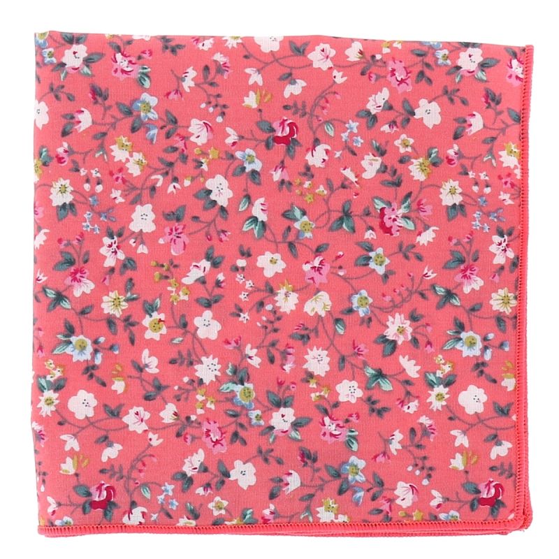 Pochette Costume Fleurs Noire Grise et Rose