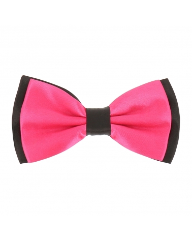 Noeud Papillon Bicolore Rose vieilli et Noir