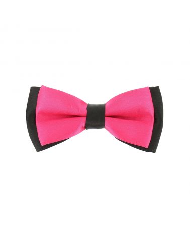 Noeud Papillon Bicolore Rose vieilli et Noir