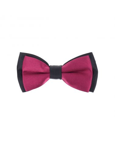 Noeud Papillon Bicolore Rose vieilli et Noir