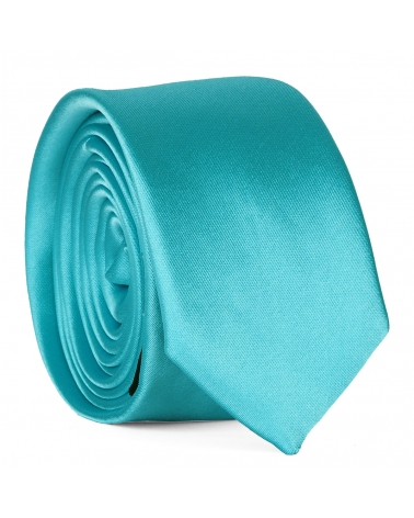 Cravate Slim Bleu turquoise Premium
