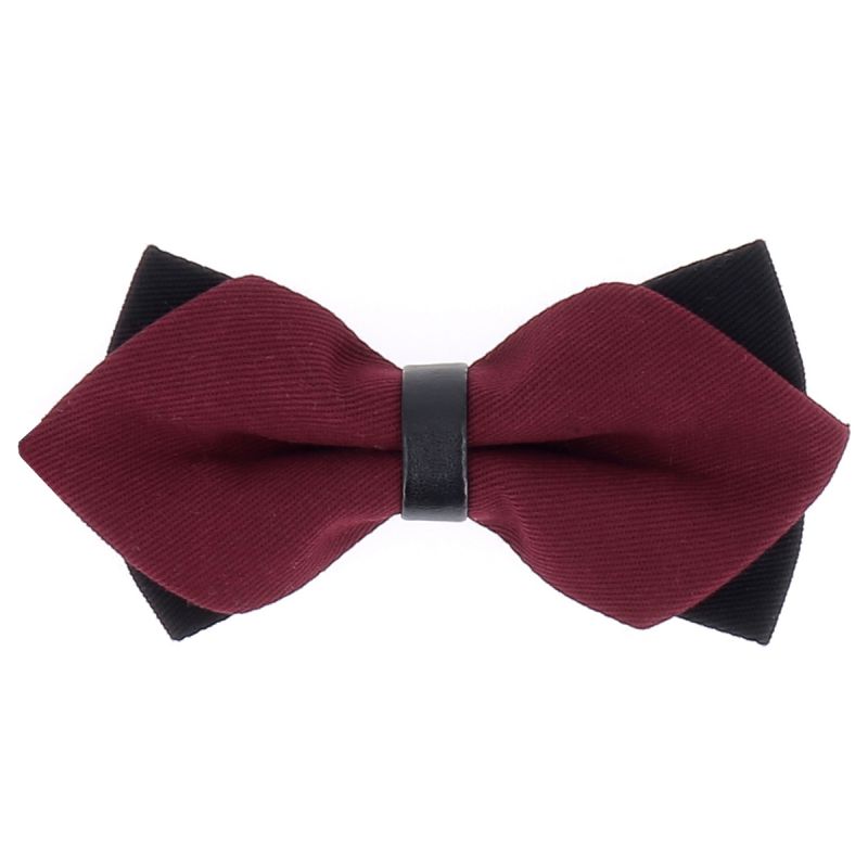 Noeud Papillon Bordeaux Double