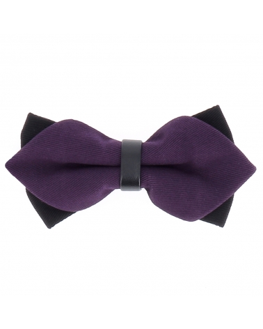 Noeud Papillon Violet Double